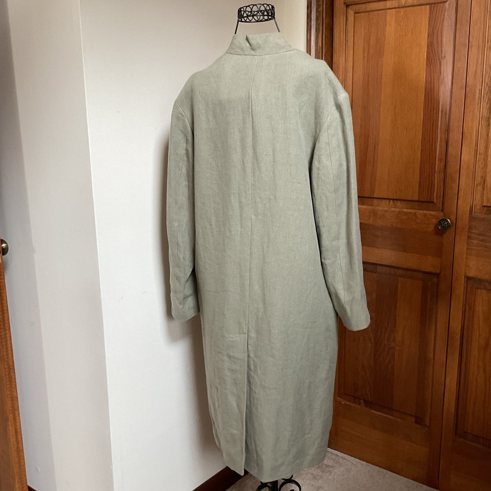 Zara 100% Linen Coat with Pockets, Small - Picture 7 of 14